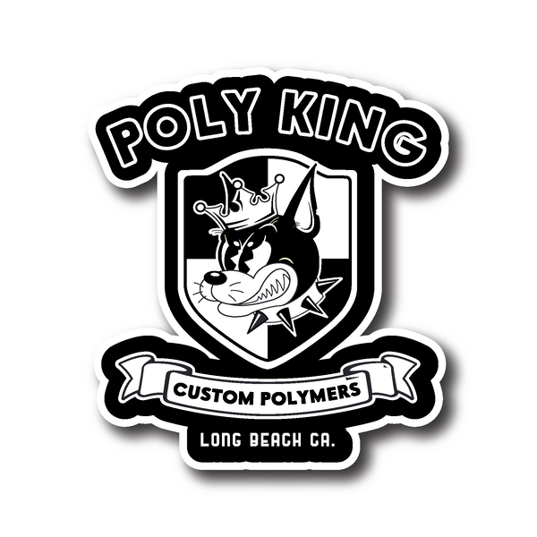 Kustom Shoebox Library - Series 15 Poly King - Kustom Sticker 3.5 inch