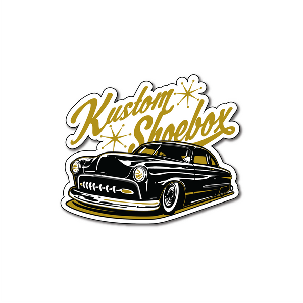 Kustom Shoebox Library - Series 1 Sticker 3 inch