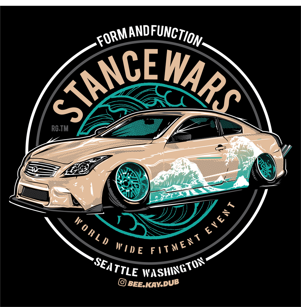 Stance Wars SW1 - Bee.Kay.Dub - Black T-shirt (Men's & Women's)