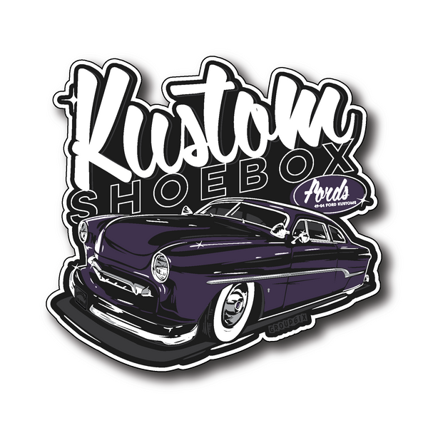 Kustom Shoebox Library - Series 15 King Sticker 3.5 inch