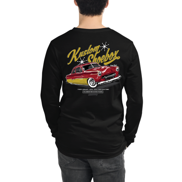 Kustom Shoebox Ford Library - Tony Ray -  Adult Long Sleeve