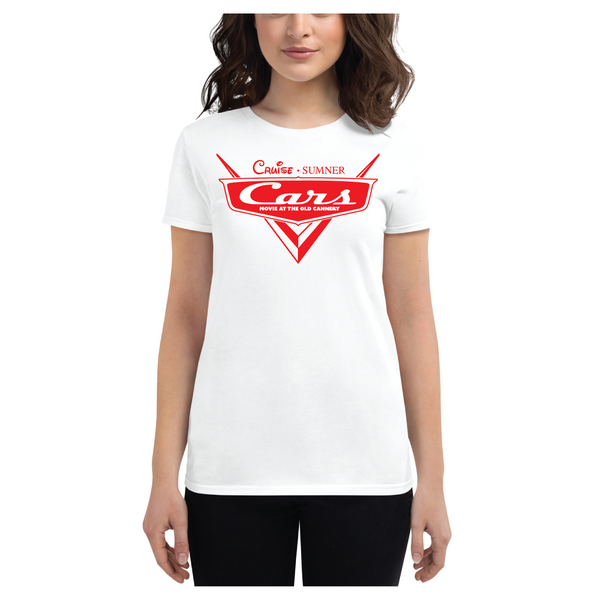 Cruise Sumner - Cars T-Shirt (White Women's)