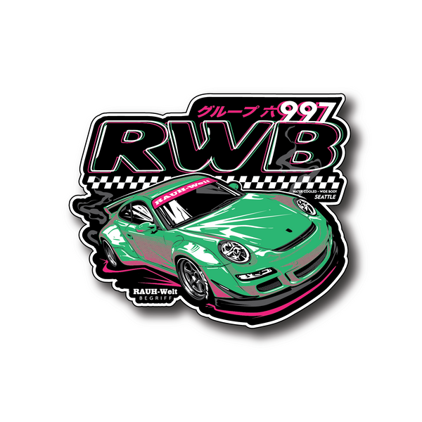 Copy of RWB Seattle 997 Sticker (Green)